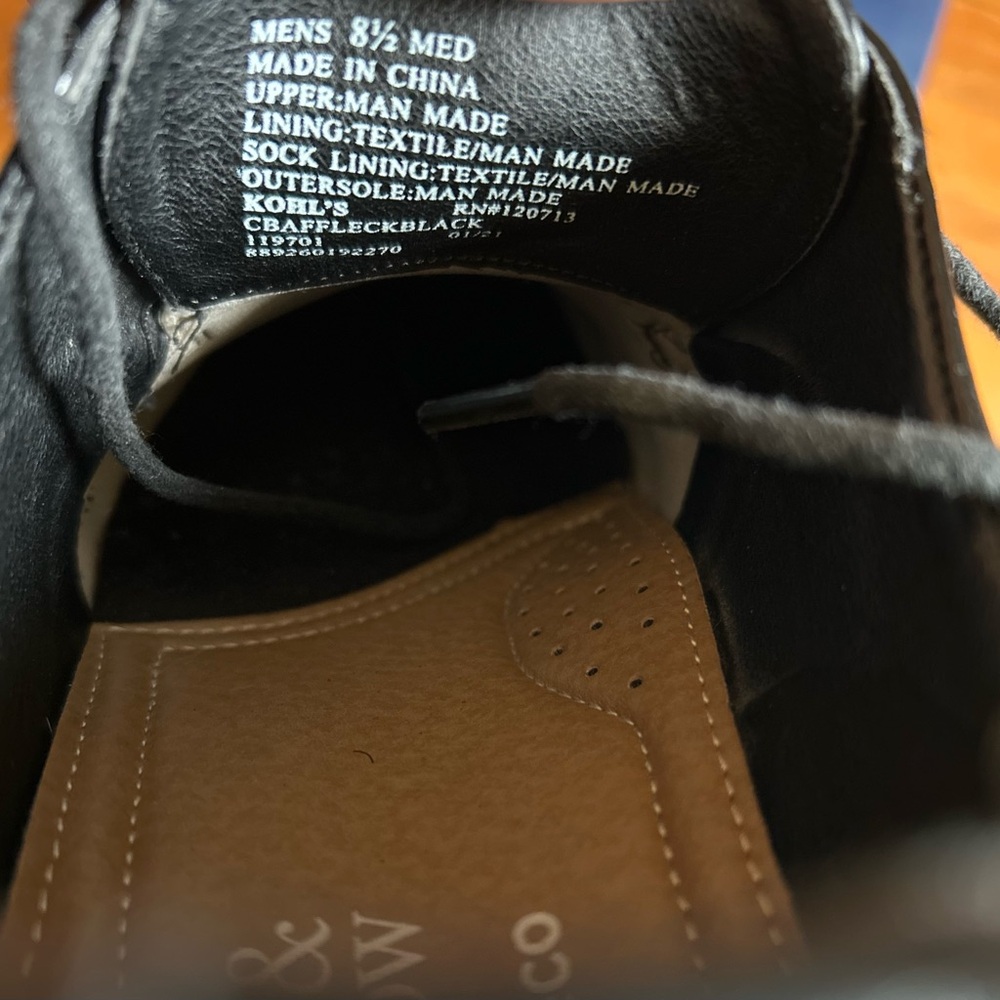 Men’s Croft and Barrow Dress Shoes, size 8.5. - Picture 6 of 7